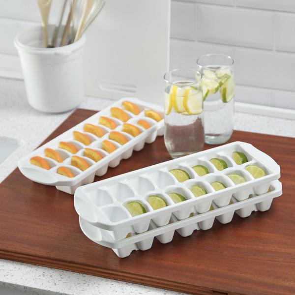 STERILITE STACKING ICE CUBE TRAY WHITE