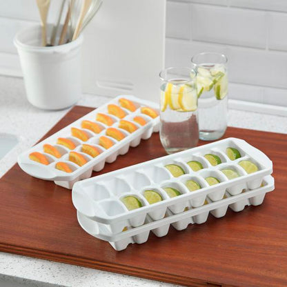 STERILITE STACKING ICE CUBE TRAY WHITE