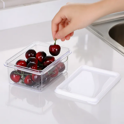 SET/3 PLASTIC FOOD STORAGE CONTAINER 300ML