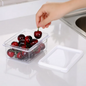 SET/3 PLASTIC FOOD STORAGE CONTAINER 300ML