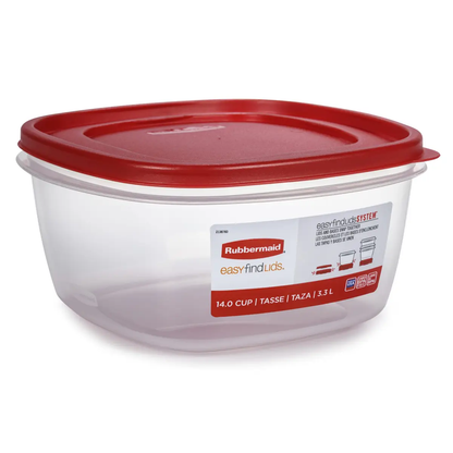 RUBBERMAID ‘EASY FIND LIDS’ FOOD STORAGE CONTAINER 14 CUP