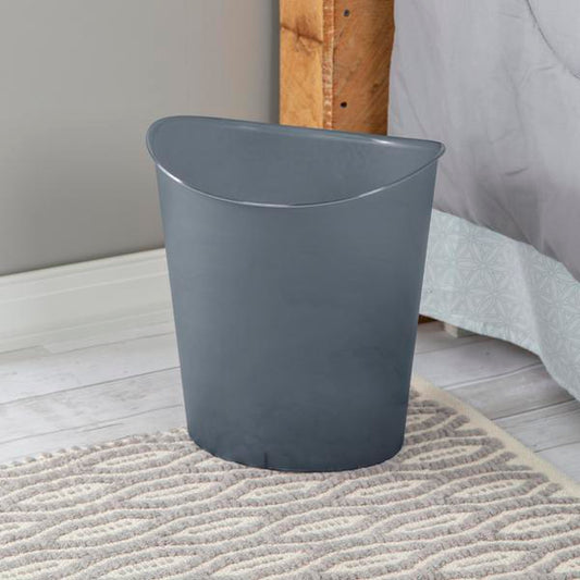 STERILITE 3GAL OVAL WASTEBASKET GREY