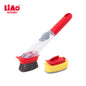 LIAO SOAP DISPENSING BRUSH W/INTERCHANGEABLE HEADS
