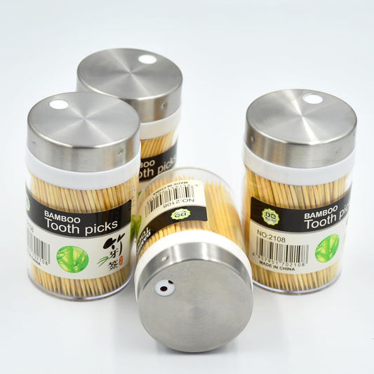 SET TOOTHPICKS IN CANISTER