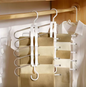 5 RACK METAL/PLASTIC SPACE SAVING PANTS HANGER