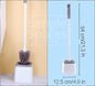 PLASTIC TOILET BRUSH WHITE