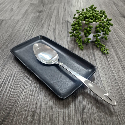 RECTANGULAR CERAMIC FLAT PLATE 9" BLACK