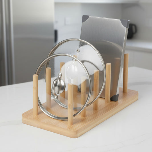 BAMBOO LID/ DISH ORGANIZER