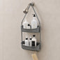 CONVERTIBLE/ FLEXIBLE SHOWER CADDY GREY