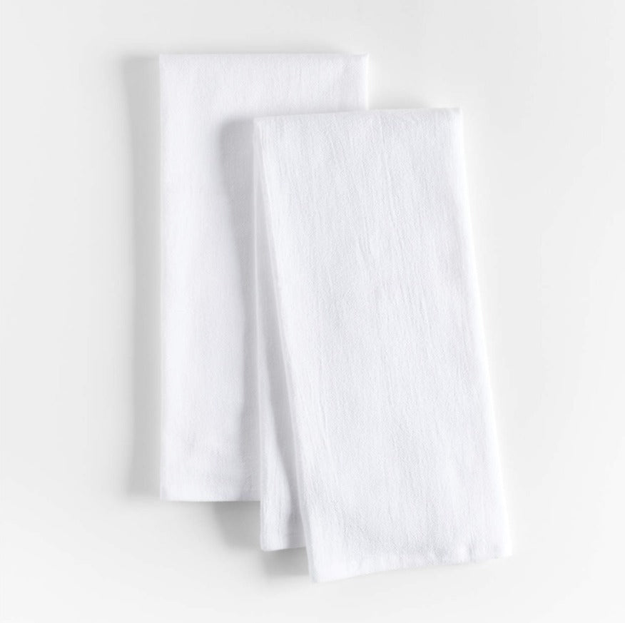FLAT WEAVE DISH TOWEL WHITE