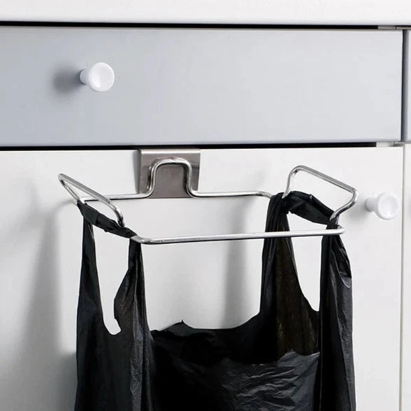 OVER CABINET TRASH BAG HOLDER CHROME