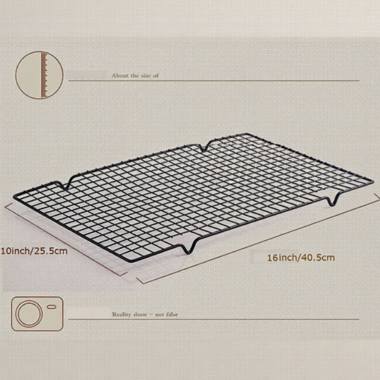 SET/2 NON-STICK COOLING RACK BLACK