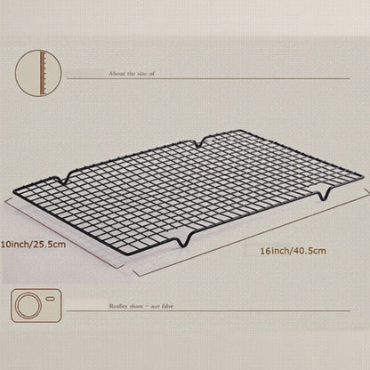 SET/2 NON-STICK COOLING RACKS BLACK