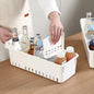 PLASTIC FRIDGE/PANTRY ORGANIZER W/DIVIDERS MED WHT