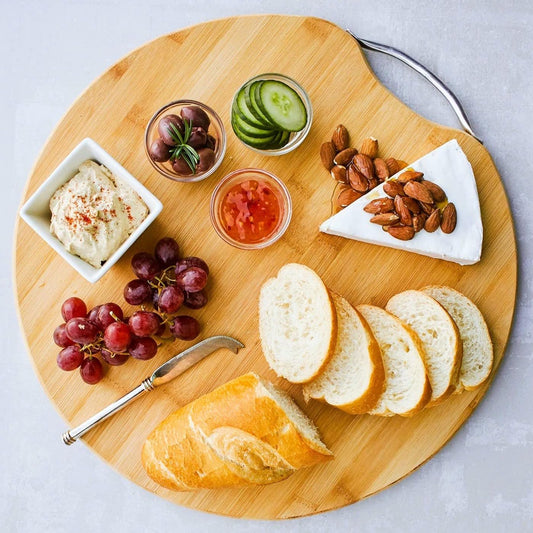 ROUND BAMBOO CHOPPING BOARD 13"