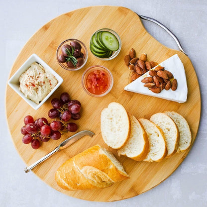 ROUND BAMBOO CHOPPING BOARD 13"