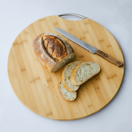 ROUND BAMBOO CHOPPING BOARD 13"