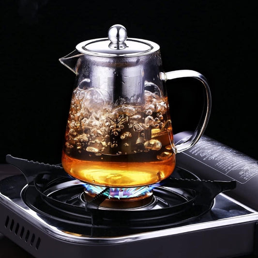 GLASS TEA POT CLEAR 850ML