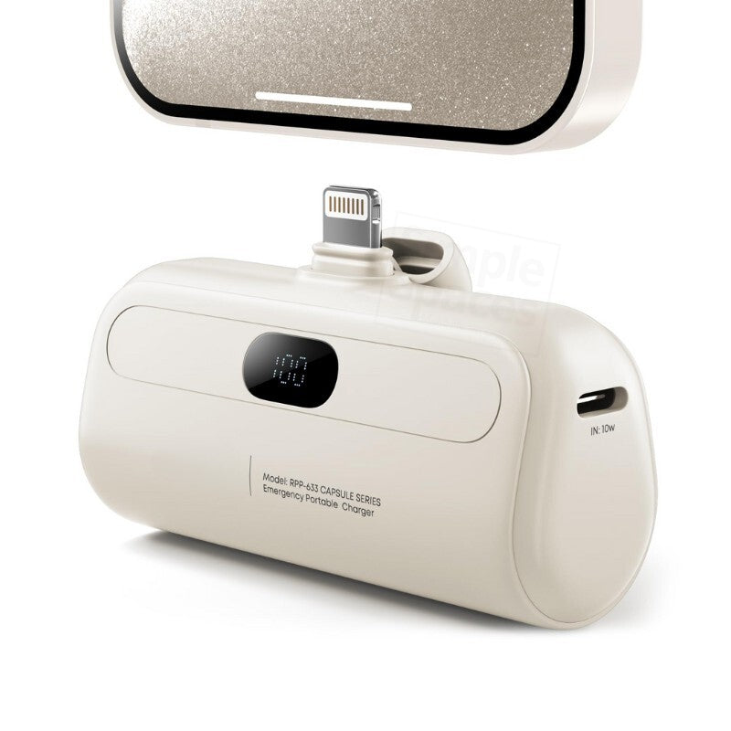 REMAX CAPSULE SERIES 2A IPH 5000mAh DIRECT CHARGING POWERBANK WHT