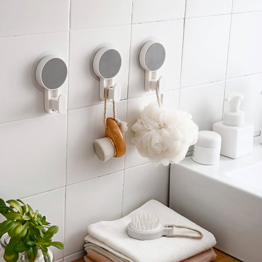 JS ADHESIVE SINGLE HOOK WHITE