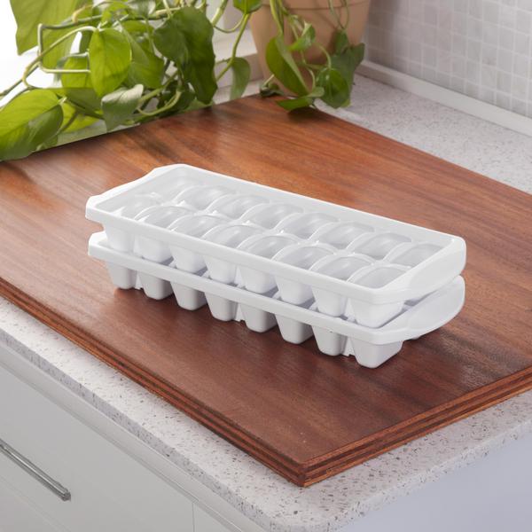 STERILITE STACKING ICE CUBE TRAY WHITE