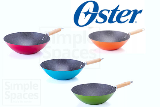 OSTER DENALI 12” CARBON STEEL NON STICK WOK ASST