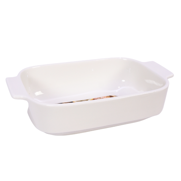 WHITE PORCELAIN OVEN DISH 765ML