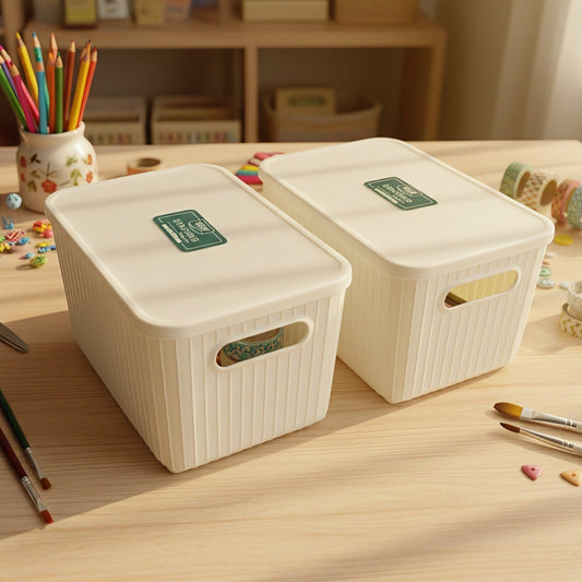 PLASTIC STORAGE BOX GREY w/FROST LID