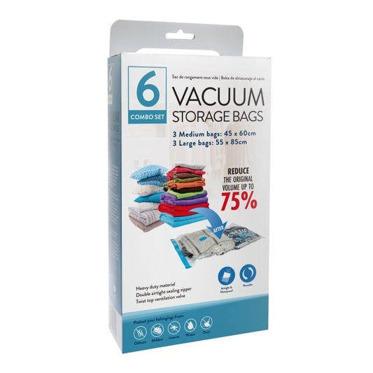 VACUUM STORAGE BAG 6PK