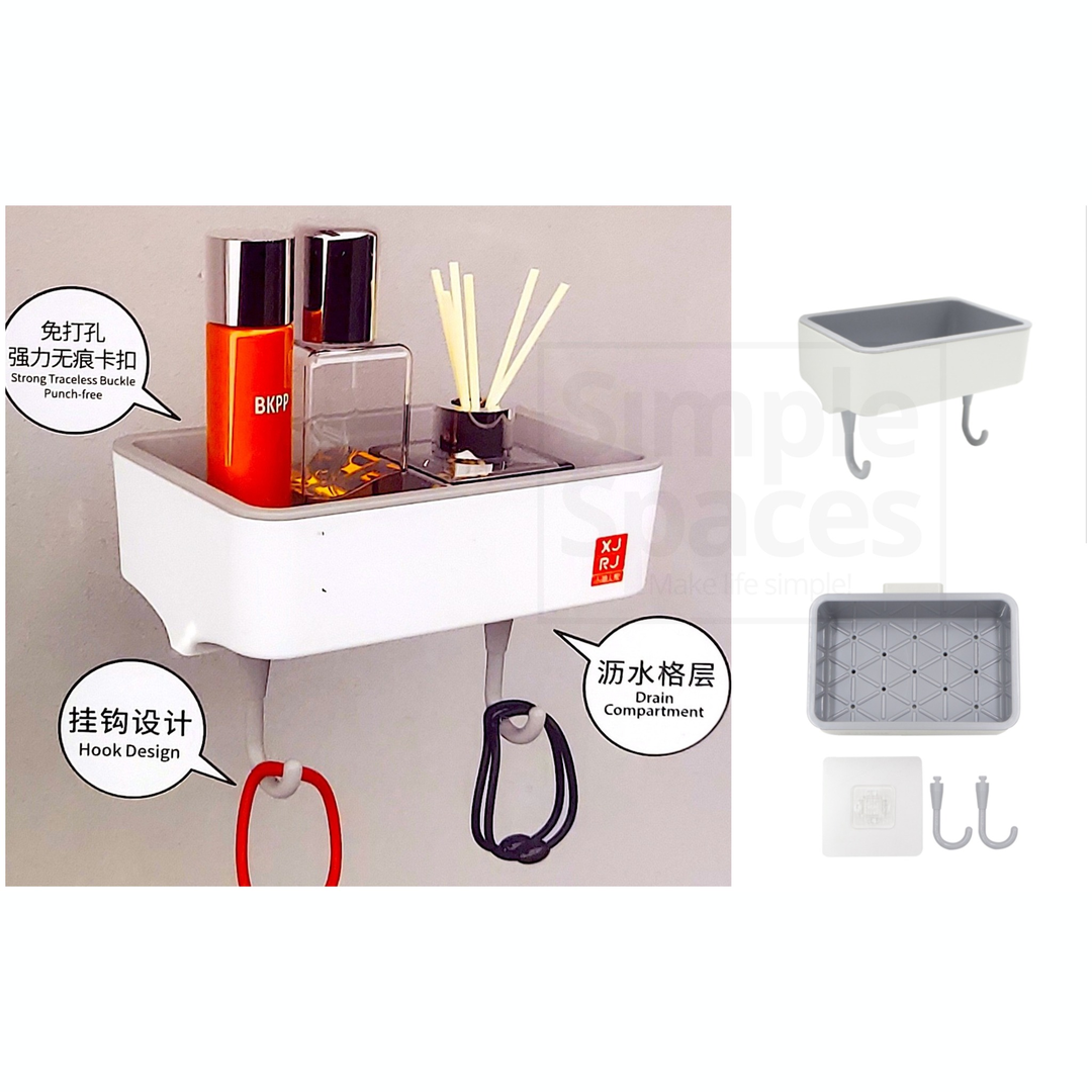 PLASTIC WALL MOUNTED SOAP DISH