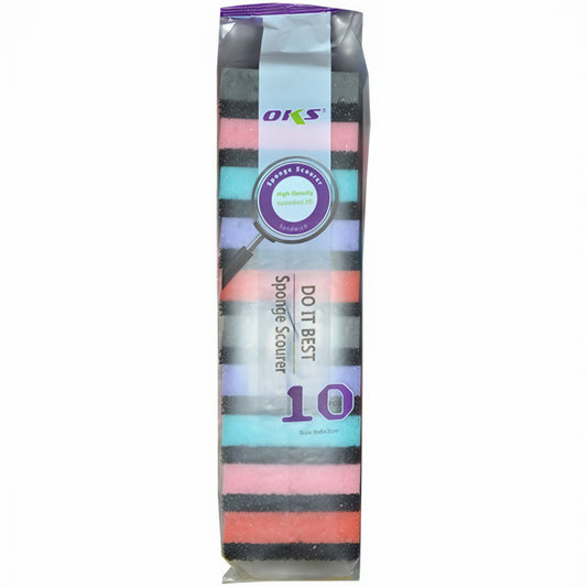 OKS 10PC SPONGE SCOURER